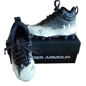 Under Armour 11K Youth Cleats Baseball Soccer New  Black White UA Spotlight